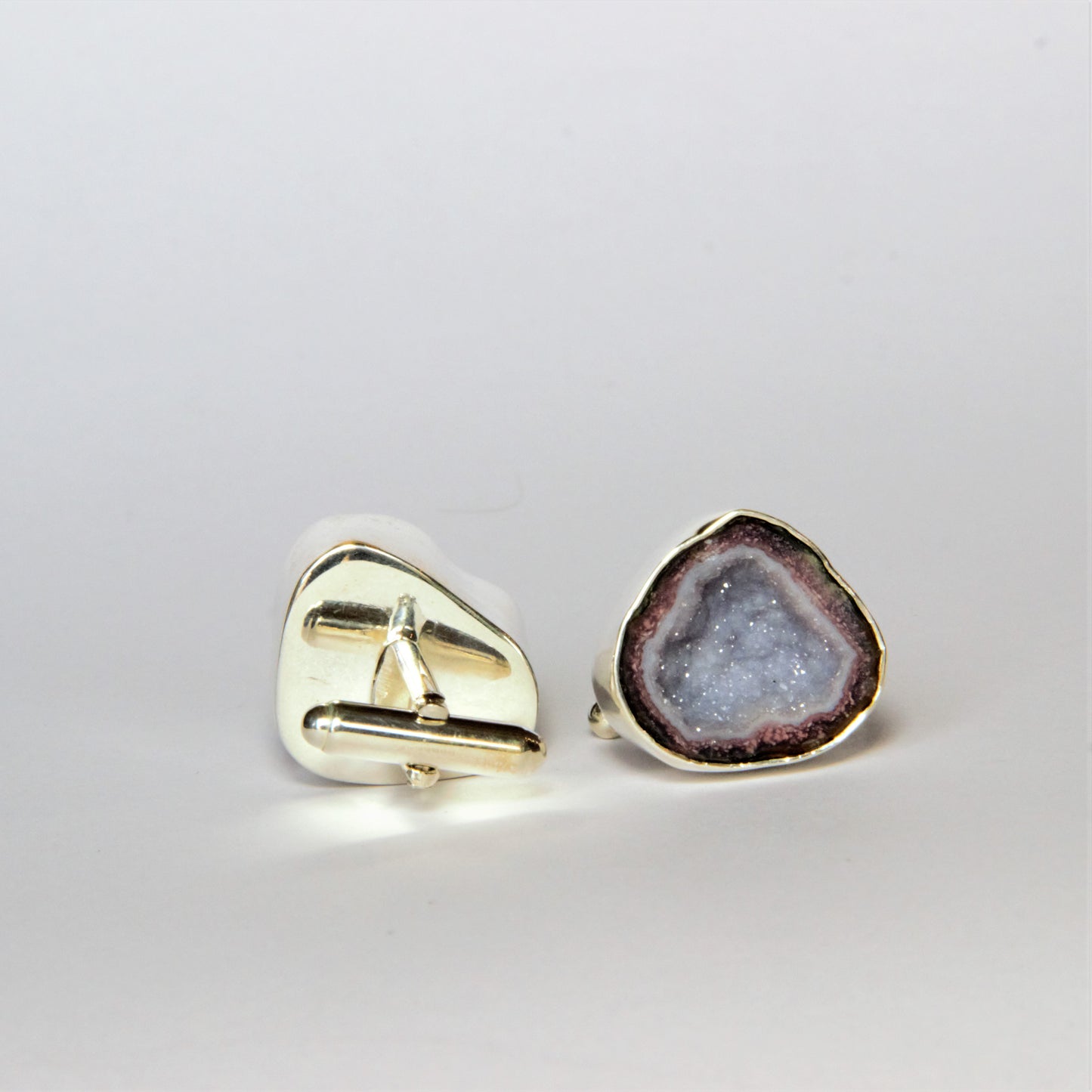 cufflinks. Agate, silver 925
