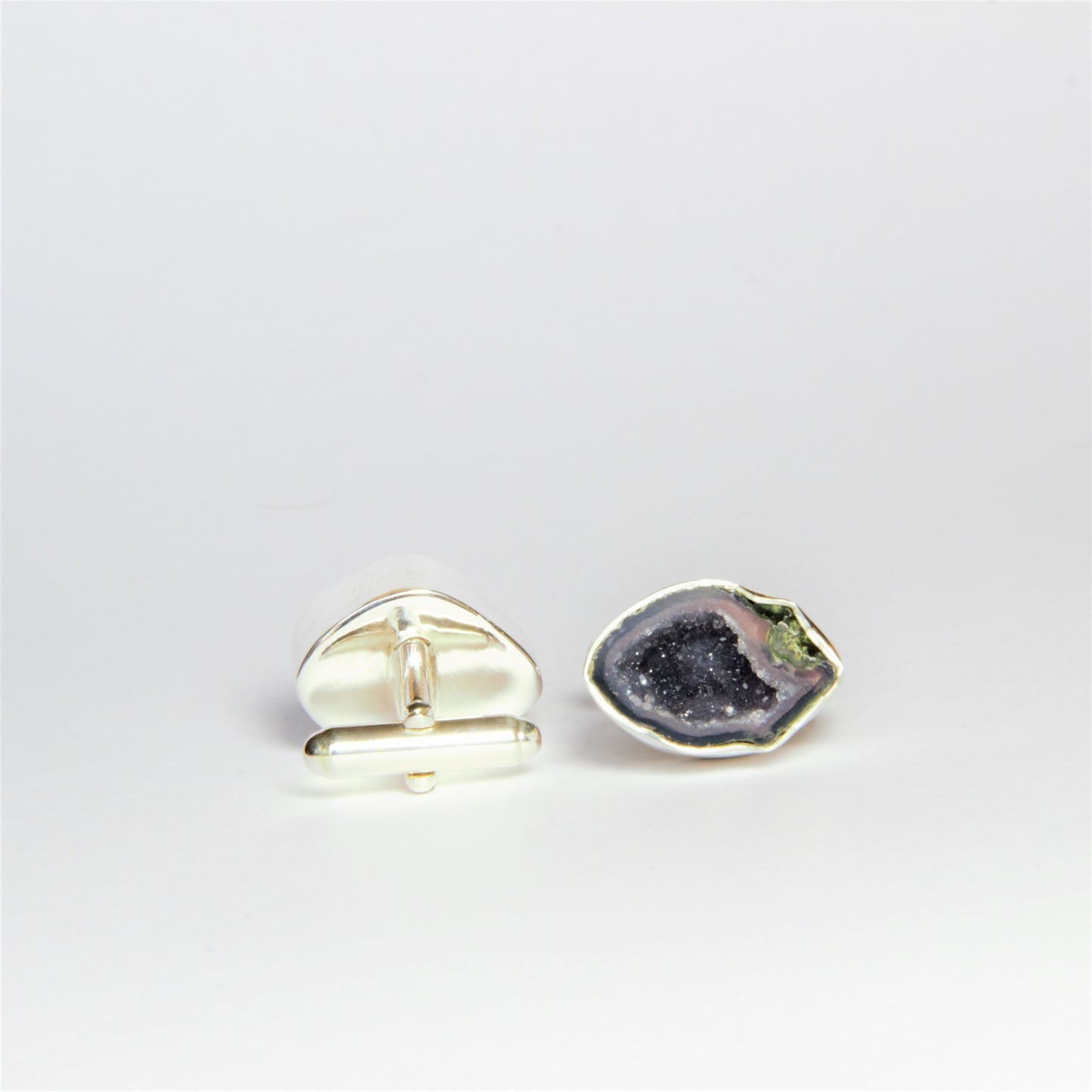 cufflinks. Agate, silver 925