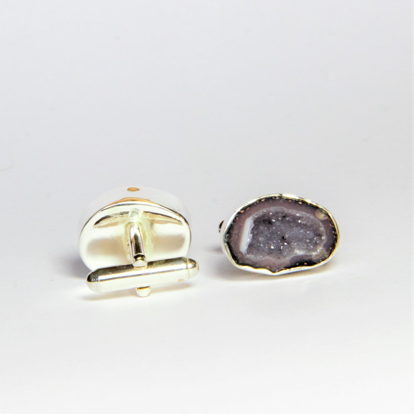 cufflinks. Agate, silver 925