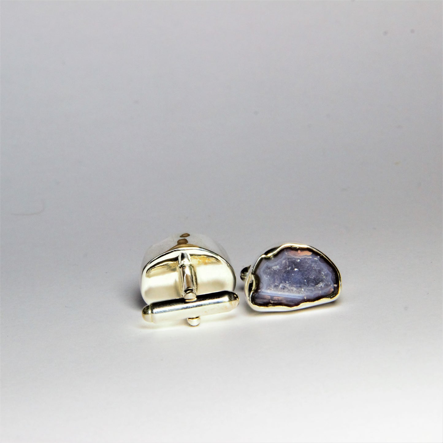 cufflinks. Agate, silver 925