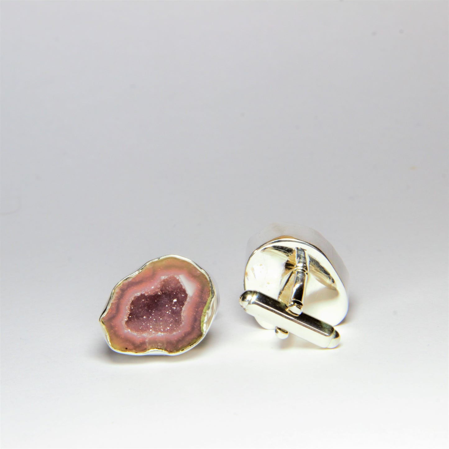 cufflinks. Agate, silver 925