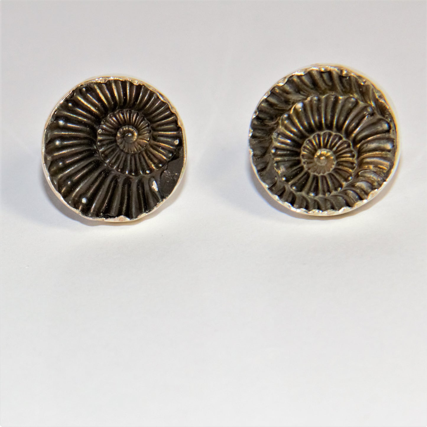 Cufflings with trilobite. Silver 925