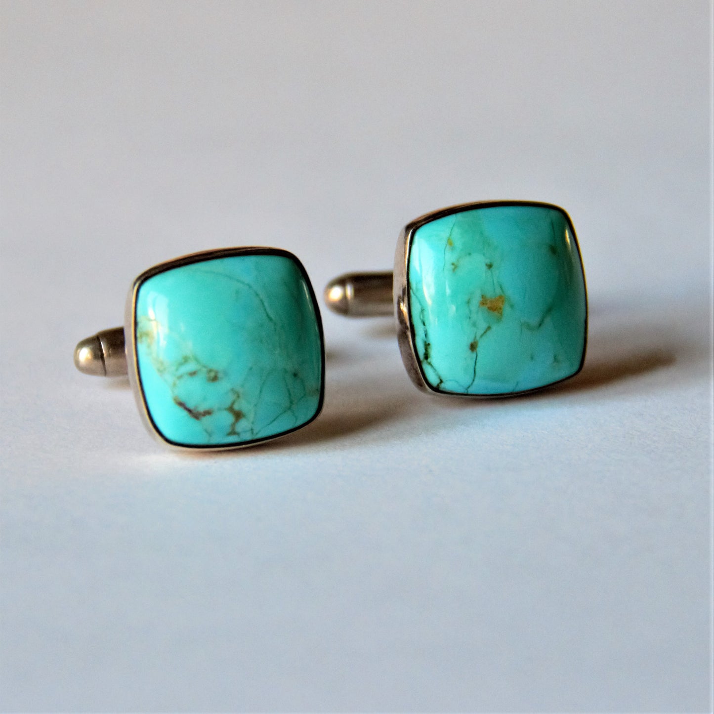 cufflinks. Turquoise silver 925