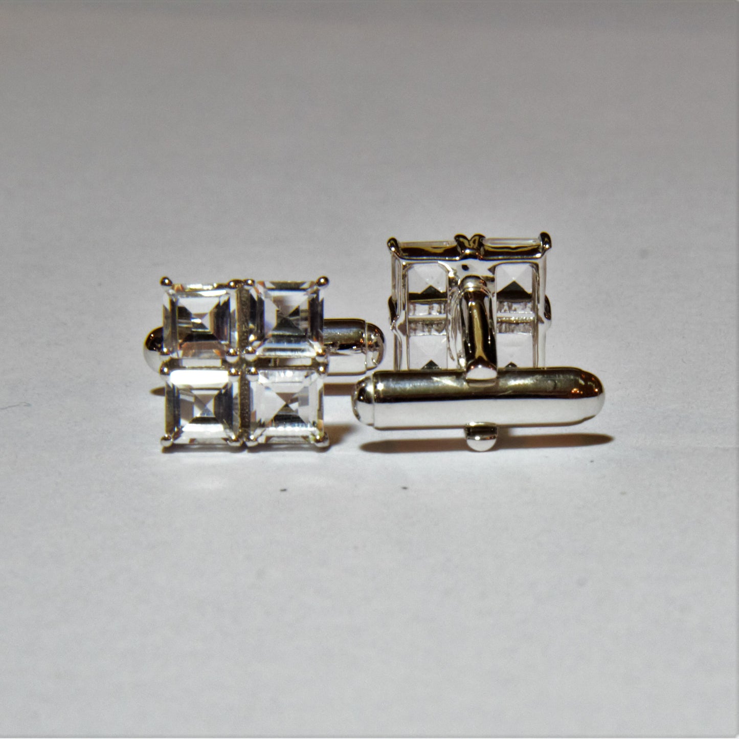 Cufflinks Crystal, silver 925