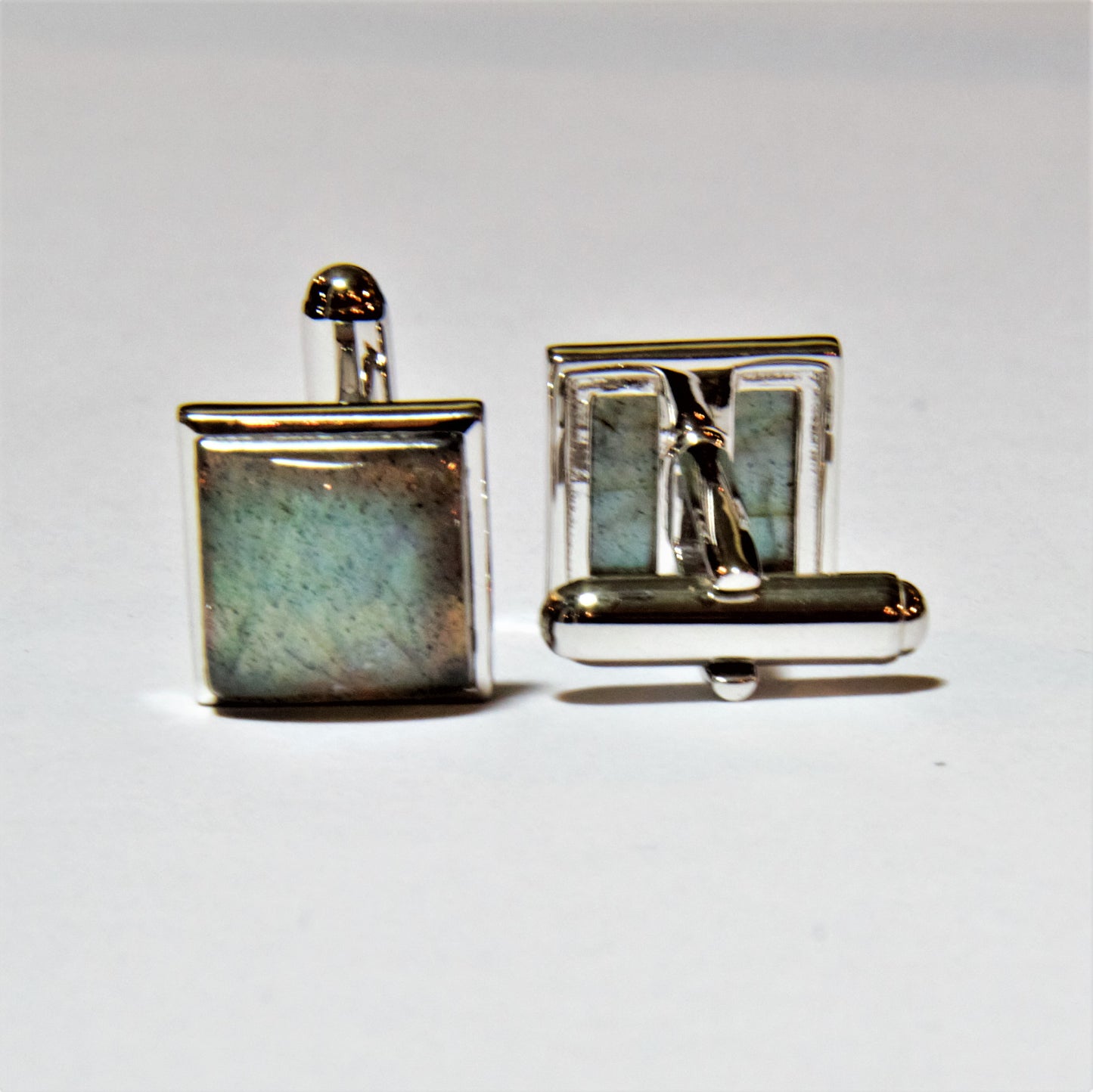 Cufflinks, Labradorite, silver 925